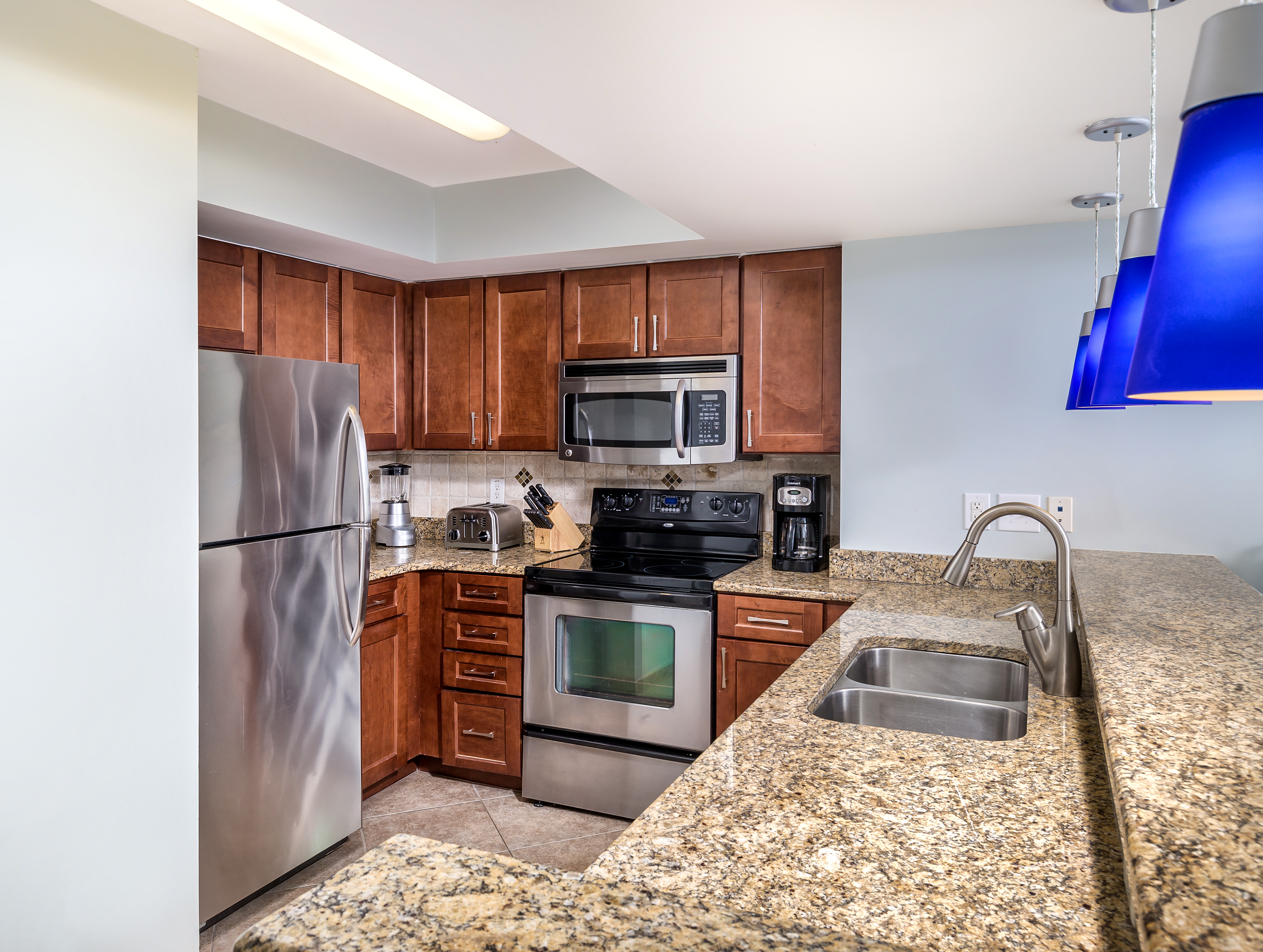 Guest room at the Club Wyndham Towers on the Grove at North Myrtle in North Myrtle Beach, South Carolina